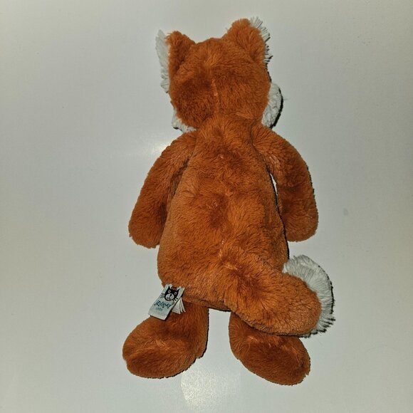 Jellycat London Bashful Fox Plush Lovey 12" Stuffed Animal Toy Bean Bag Bottom - Picture 3 of 7